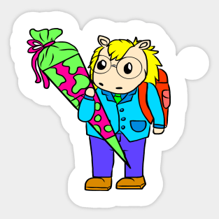 School start of school children school bag Sticker